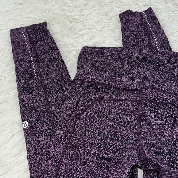 Lululemon Fast & Free 7/8 Tight II (Nulux 25") Salt Dark Mystic Black - Picture 6 of 7